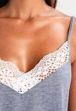 Anna Field Sarah Short Pj Set- Pijama - Off-White/Dark Blue -Anna Field 04e3d1816e4748b4a0e2b5863bfae2f9