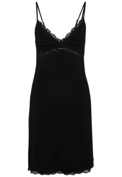 Anna Field Heidi Short Sleeves Viscose Nightdress - Camisón - Black -Anna Field 09bf0e44fa95471b8c6347b5c956e75d
