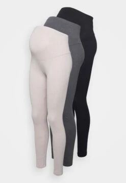 3 Pack - Leggings - Black/Beige/ Grey -Anna Field 10823db8eedb45caae40d03c95094fc7