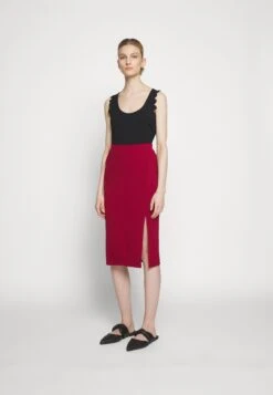 Anna Field Falda De Tubo - Dark Red -Anna Field 1a4811d8b8b844c18ea957f12d0c985c