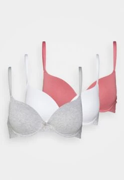 Anna Field Sunlight 3Pack Tshirt Bra - Sujetador Básico - Pink/Grey/White -Anna Field 2dc08d5a17e5486e994df821bba6549b