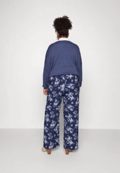 Wide Leg Pant - Pantalones - Dark Blue/Off-White -Anna Field 2e68d179738647d4bf9a6c877c3fe436