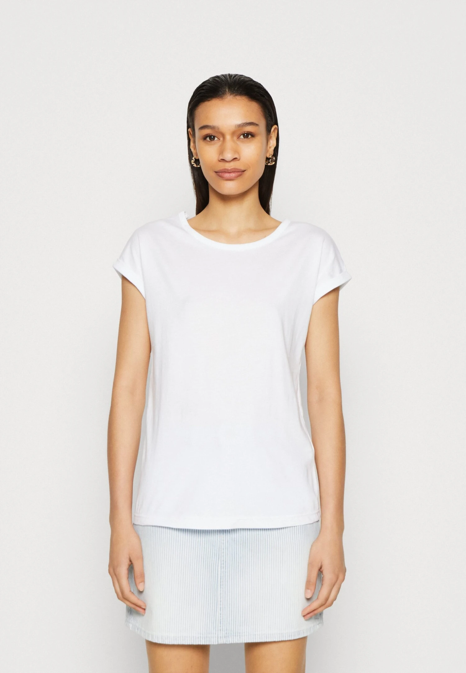 Anna Field 3 Pack - Camiseta Básica - White/Mottled Light Grey 4 Anna Field 3 Pack - Camiseta Básica - White/Mottled Light Grey - Imagen 2