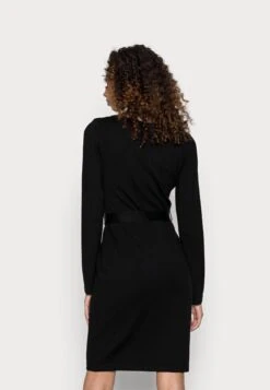 Anna Field Lace Insert V Neckline Loose Dress - Vestido De Punto - Black -Anna Field 456cb8ebb1c44bd68a3b21b2d1991545