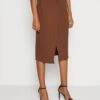 Anna Field Falda Cruzada - Dark Brown -Anna Field 49e843d14e844d7b9000093072133d51