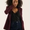 Anna Field Blazer - Bordeaux 2 Anna Field Blazer - Bordeaux -Anna Field 519507e583db4e14bec138c19ee571a5
