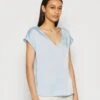 Anna Field Camiseta Básica - Light Blue -Anna Field 53276ac3c4eb4b0cadc6184d85f77ad4