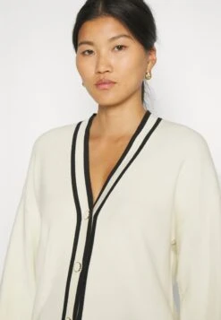 Anna Field Chaqueta De Punto - White/Black -Anna Field 55c28cd6b0244f00a33a5690b7d4c471