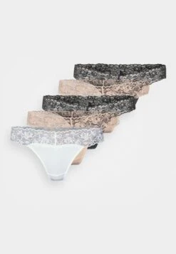 Anna Field 5 Pack - Tanga - White/Nude -Anna Field 57cec8f7d23a45c7b789290c00c6c2e3