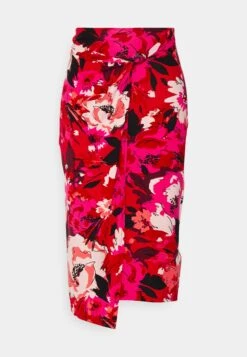 Anna Field Front Knot Midi Skirt - Falda De Tubo - Pink -Anna Field 58502fa5a35f490f9e88e15aa50b7a3a