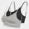 Anna Field Maternity Seamless Bra 2 Pack - Top - Grey/Black -Anna Field 5a75f8e8aa114f748ddd1c810760d7a7