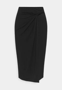 Anna Field Front Knot Midi Skirt - Falda De Tubo - Black