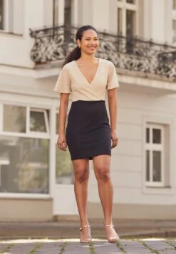 Anna Field Vestido De Tubo - Gold/Black -Anna Field 6073288c9ce84fc9903fc2a4071c436b