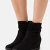 Anna Field Winter Boot - Botines De Cuña - Black -Anna Field 647b344f479e4770bec6659ef9b772cc