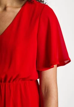 Anna Field V-Neck Sleeve Dress- Vestido Informal -Dark Red -Anna Field 64dac041b3ca40f3851e4a9482b542ae