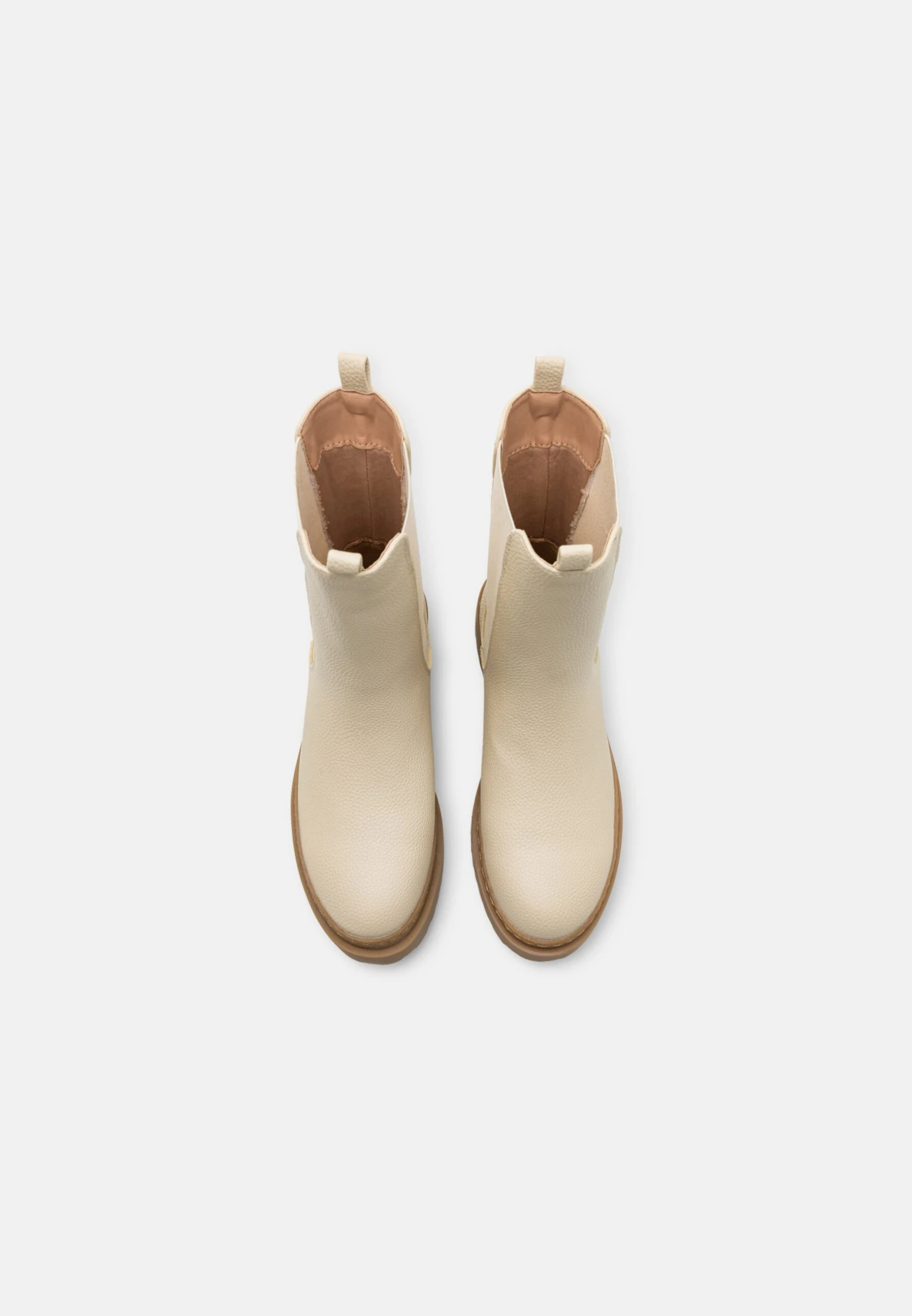 Botines Con Plataforma - Beige 8 Botines Con Plataforma - Beige - Imagen 6