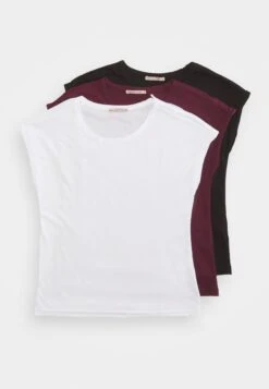 Anna Field 3 Pack - Camiseta Básica - Dark Red/White/Black 21 Anna Field 3 Pack - Camiseta Básica - Dark Red/White/Black -Anna Field 753a8a99160b4c0e8cf63e3a73f26cb2