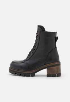 Anna Field Leather Winter Bootie - Botas Para La Nieve - Black -Anna Field 75550bbbfceb4b98a8757eaea376e711