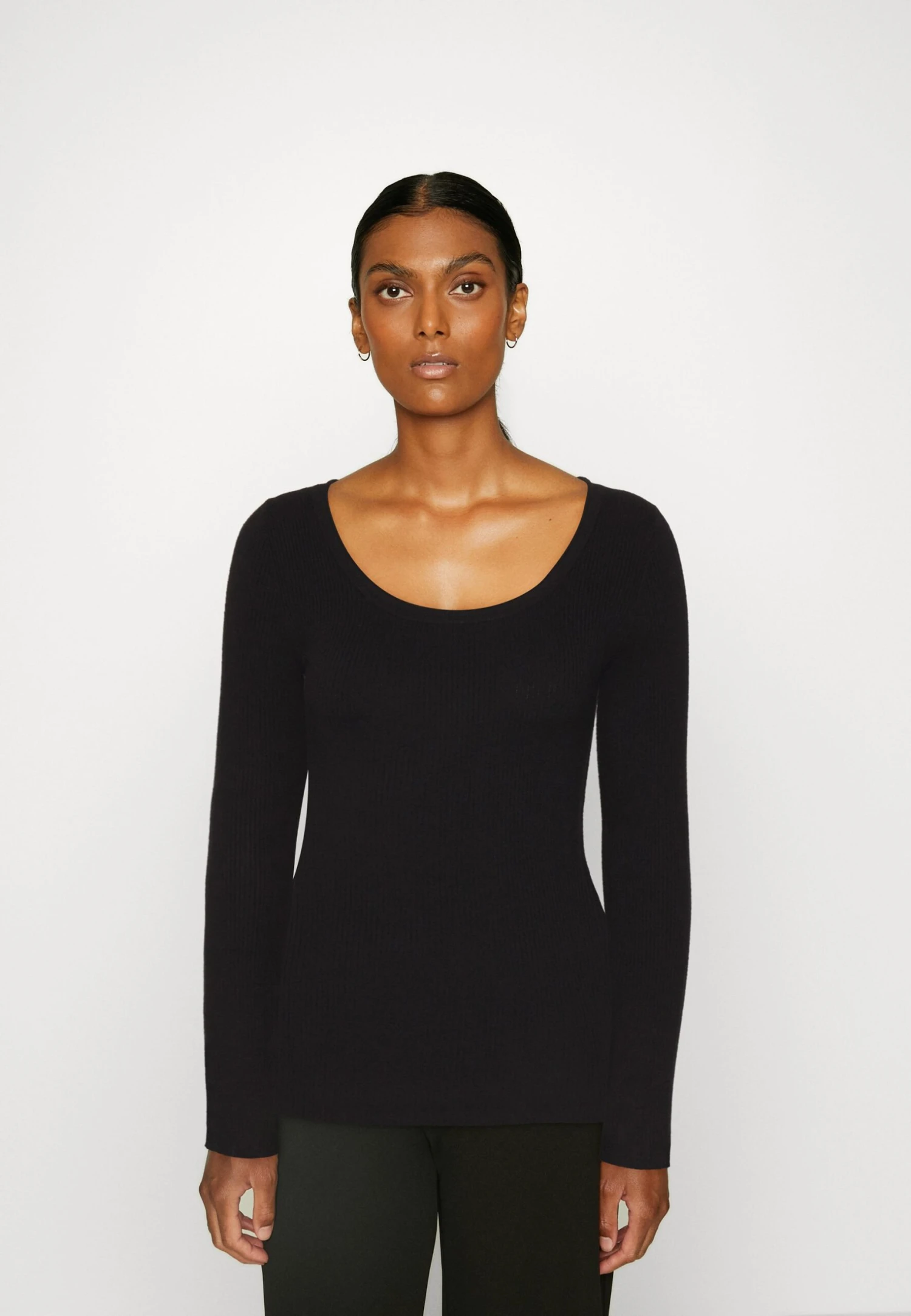 Anna Field Button Detail - Jersey De Punto -Black 3 Anna Field Button Detail - Jersey De Punto -Black