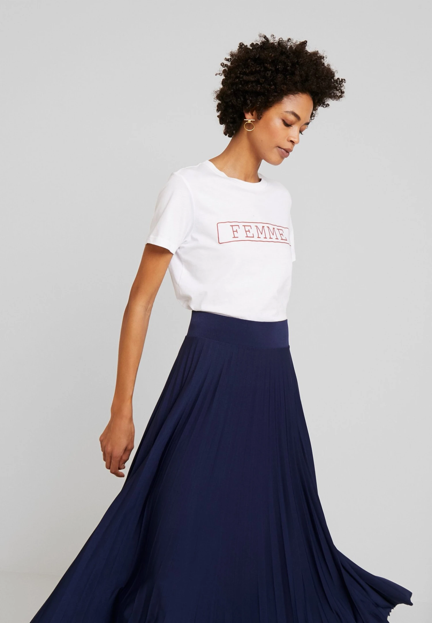 Anna Field Plisse A-Line Midi Skirt - Falda Acampanada - Maritime Blue 6 Anna Field Plisse A-Line Midi Skirt - Falda Acampanada - Maritime Blue - Imagen 4