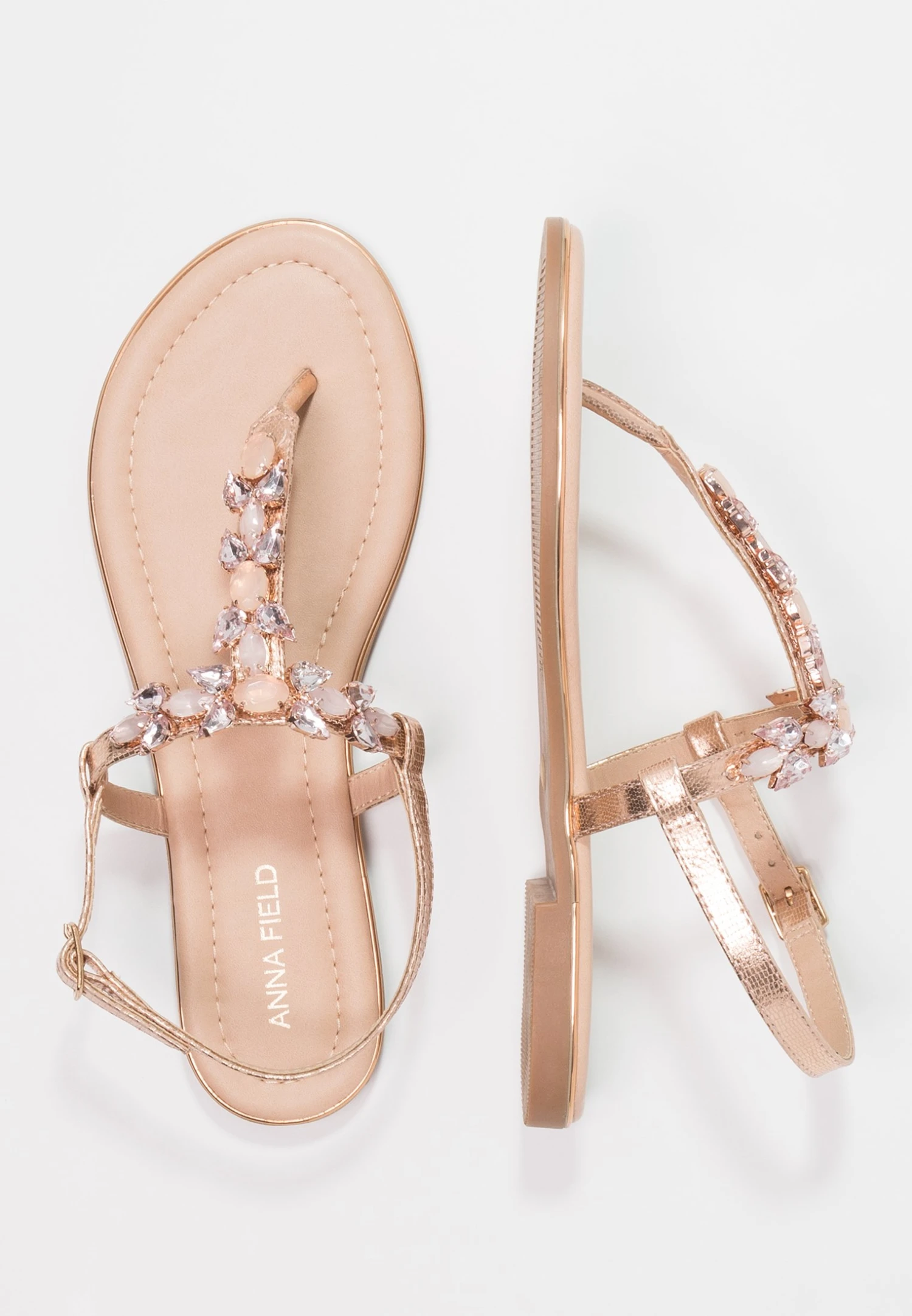 Anna Field Sandalias De Dedo - Rose Gold 5 Anna Field Sandalias De Dedo - Rose Gold - Imagen 3