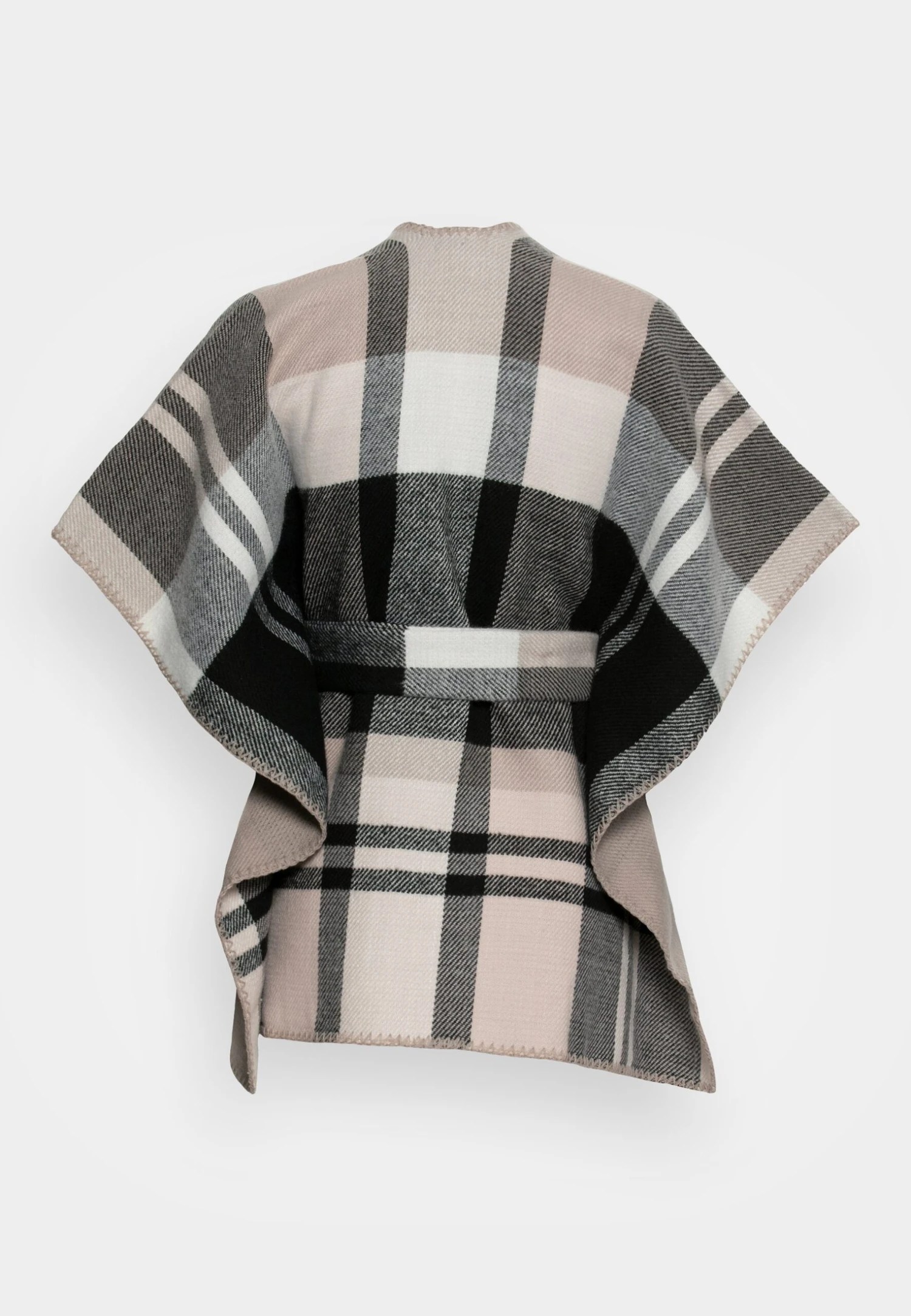 Anna Field Poncho - Black/White 4 Anna Field Poncho - Black/White - Imagen 2