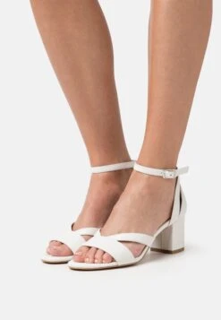 Leather Wide Fit - Sandalias - White