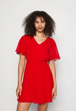 Anna Field V-Neck Sleeve Dress- Vestido Informal -Dark Red -Anna Field 83dc2a071e604cf18fc819c737ff1f24