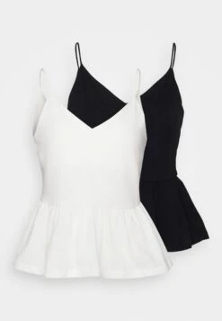 Petite 2Pack- Blusa - Black/ White -Anna Field 86be941200074af281958dcb1a7a45a0