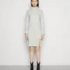 Anna Field Vestido De Punto - Mottled Light Grey