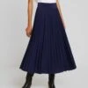 Anna Field Plisse A-Line Midi Skirt - Falda Acampanada - Maritime Blue -Anna Field 9c4060d1a0304200b78aca3a1eb3f70e