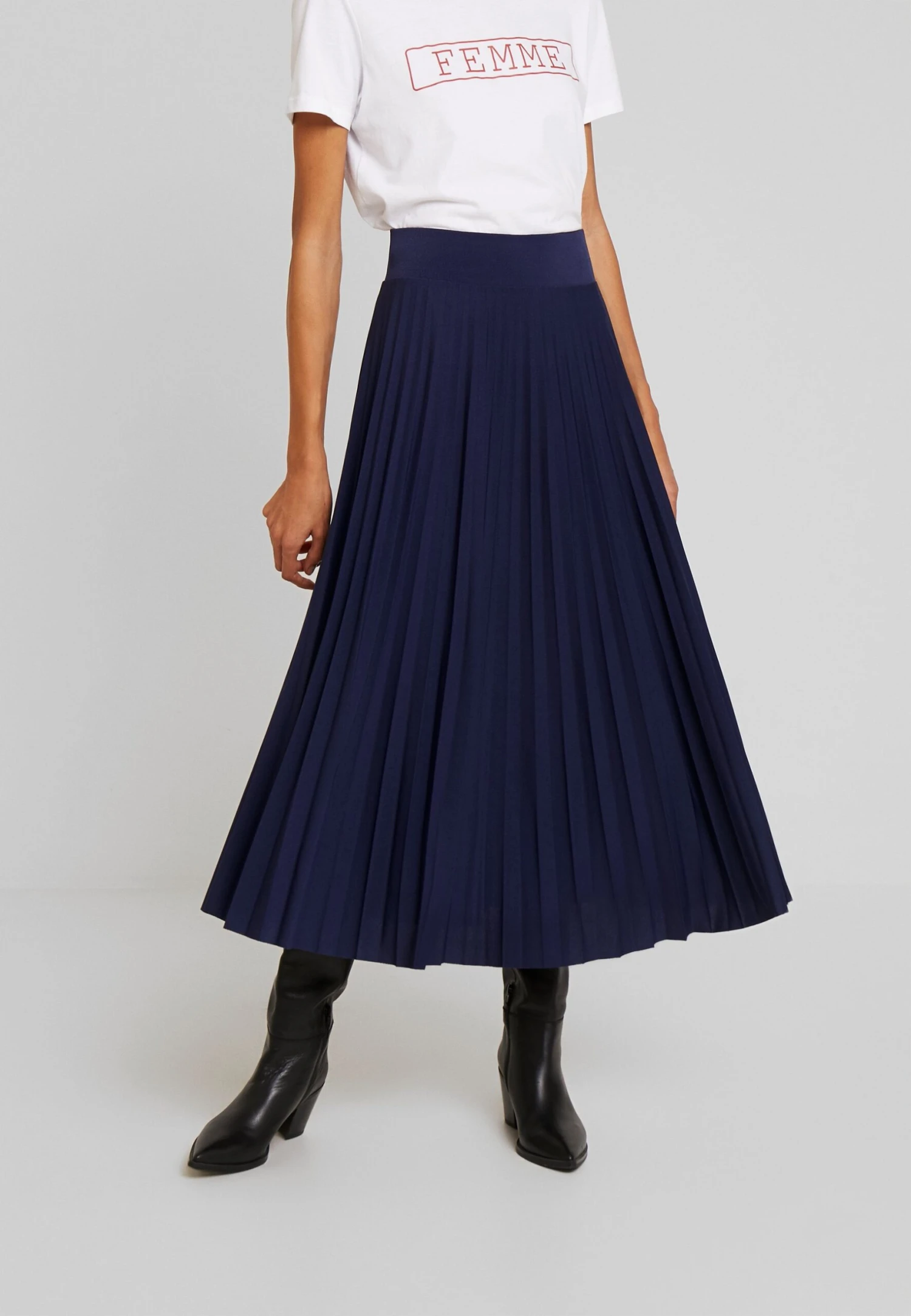 Anna Field Plisse A-Line Midi Skirt - Falda Acampanada - Maritime Blue 3 Anna Field Plisse A-Line Midi Skirt - Falda Acampanada - Maritime Blue