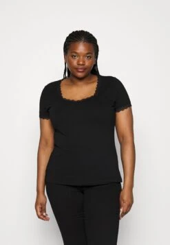 Plus Size - Camiseta Estampada - Black