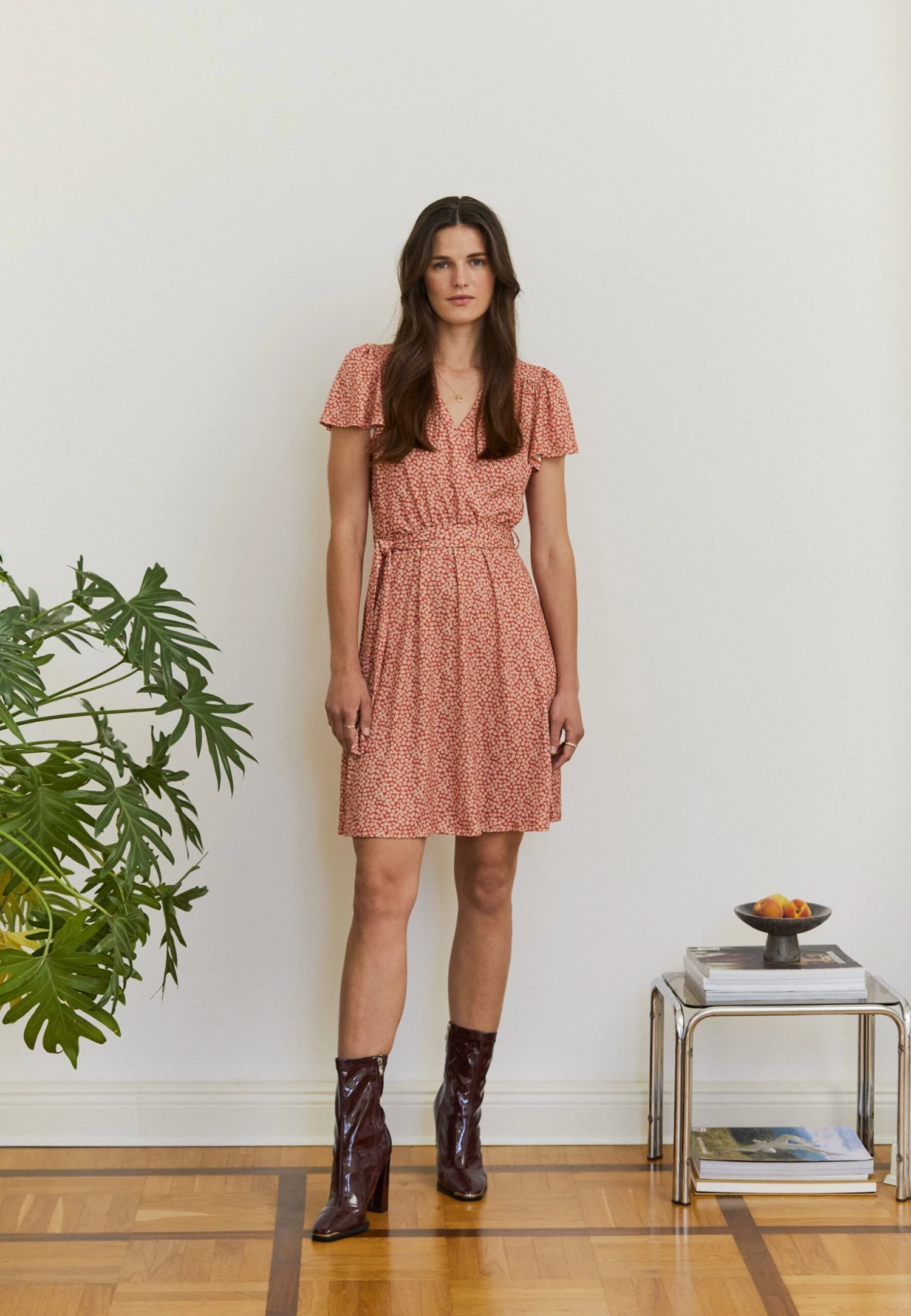 Anna Field Vestido Informal - Brown/White 4 Anna Field Vestido Informal - Brown/White - Imagen 2