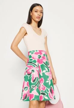 Anna Field Vestido Ligero - White/Green/Pink -Anna Field a4a7c05b3d5a499dbcc263082a1baa97