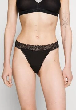 Anna Field 3 Pack Lace Trim Thong - Tanga - Black -Anna Field a7dff87ae30244dfbf9913d02080c0e1