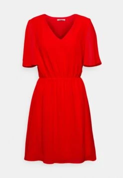 Anna Field V-Neck Sleeve Dress- Vestido Informal -Dark Red -Anna Field a9a2023bf18245a081909e1676b772a5