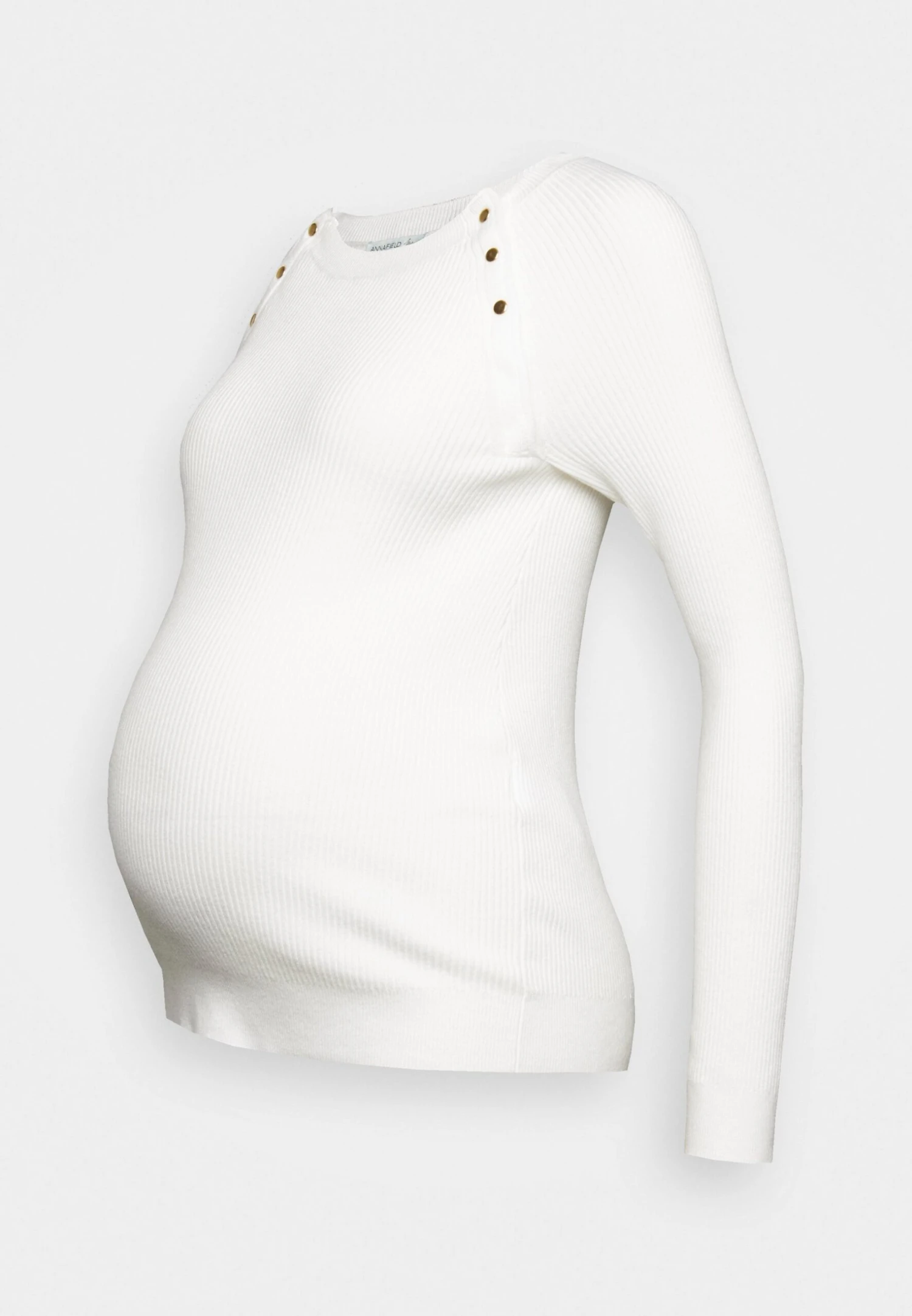Nursing - Button Opening - Jersey De Punto - White 8 Nursing - Button Opening - Jersey De Punto - White - Imagen 6