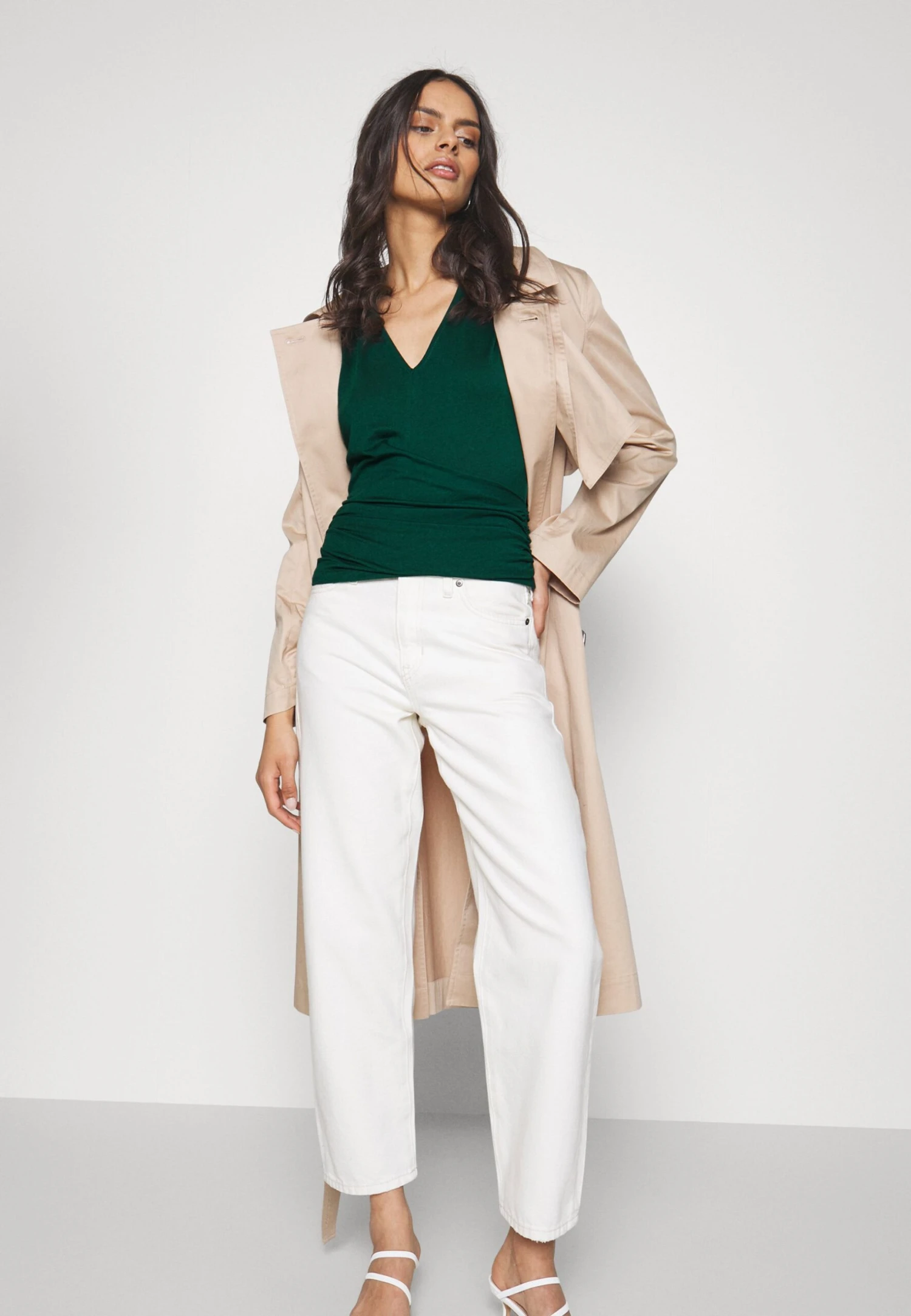 Anna Field Wrap Blouse- Blusa - Dark Green 6 Anna Field Wrap Blouse- Blusa - Dark Green - Imagen 4