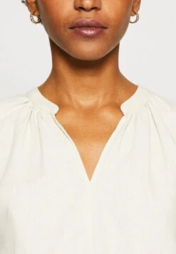 Anna Field Linen-Mix Shirt - Camiseta Estampada - Beige -Anna Field c579147466c44bc0a1f221ec7717c927