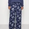 Wide Leg Pant - Pantalones - Dark Blue/Off-White -Anna Field caa68ff9893e46d9a50615d042ba19fe