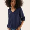 Anna Field Blusa - Dark Blue -Anna Field cc06b41712354961b329ffea7192b52b