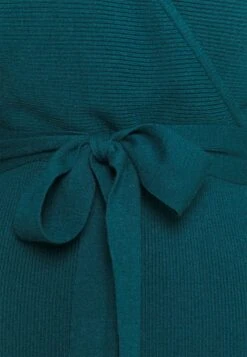Anna Field Wrap V Ausschnitt Mini Strickkleid Mit Gürtel - Vestido De Tubo - Deep Teal -Anna Field ce53a6620ca046b6a27233a971b7b11b
