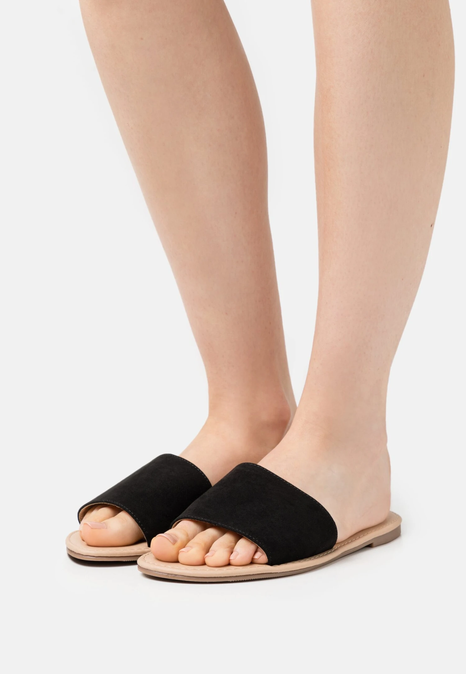 Anna Field 2 Pack - Sandalias Planas - Black/Cognac 3 Anna Field 2 Pack - Sandalias Planas - Black/Cognac