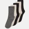 Anna Field 5 Pack - Calcetines - Beige/Black/Grey -Anna Field dea7449edcb441f7b7474480476e34b4