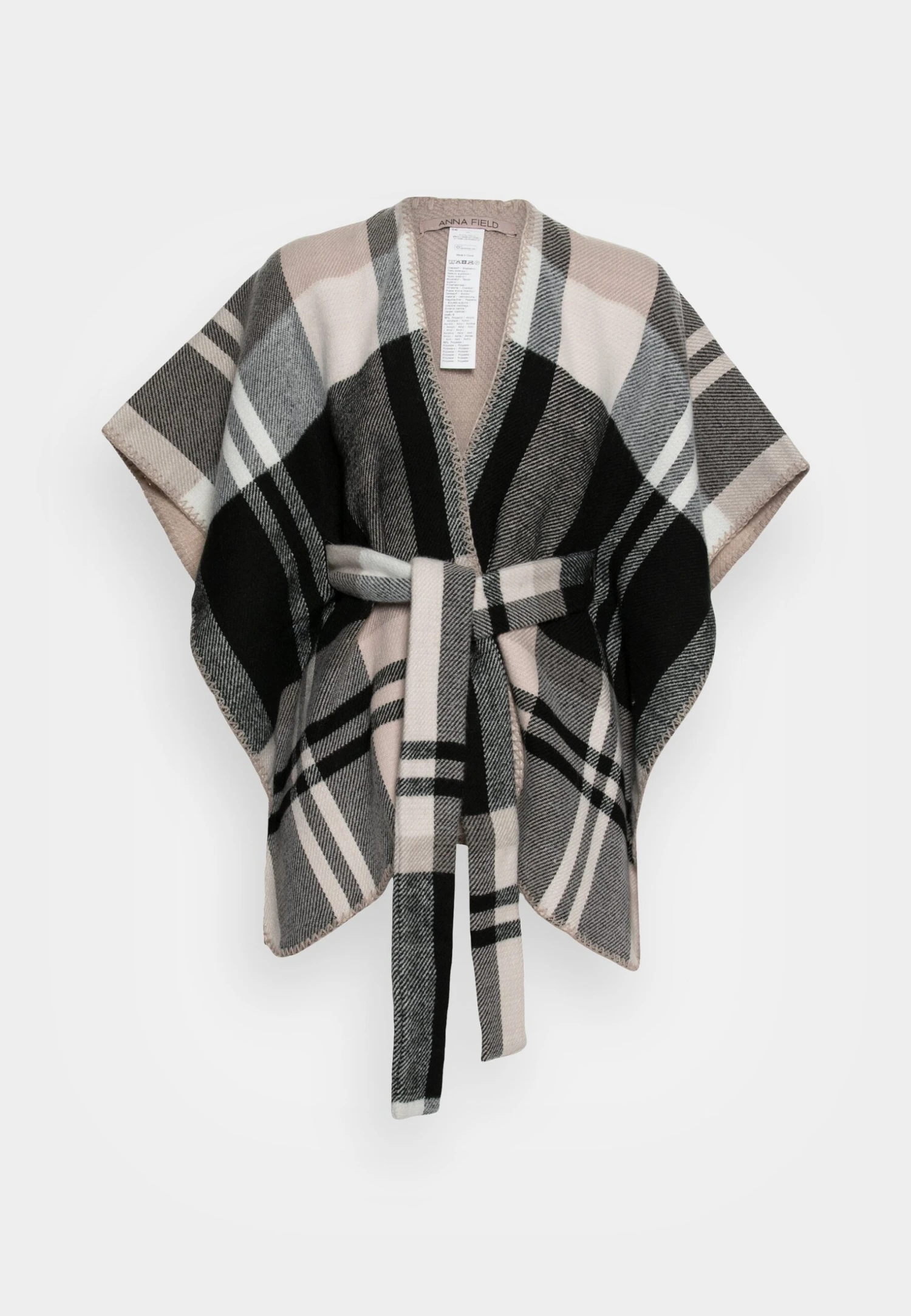 Anna Field Poncho - Black/White 3 Anna Field Poncho - Black/White