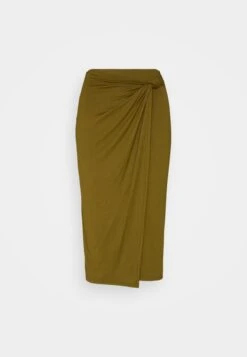Anna Field Front Knot Midi Skirt - Falda De Tubo - Khaki -Anna Field f1bd396162034cf88007b332d4b9f049