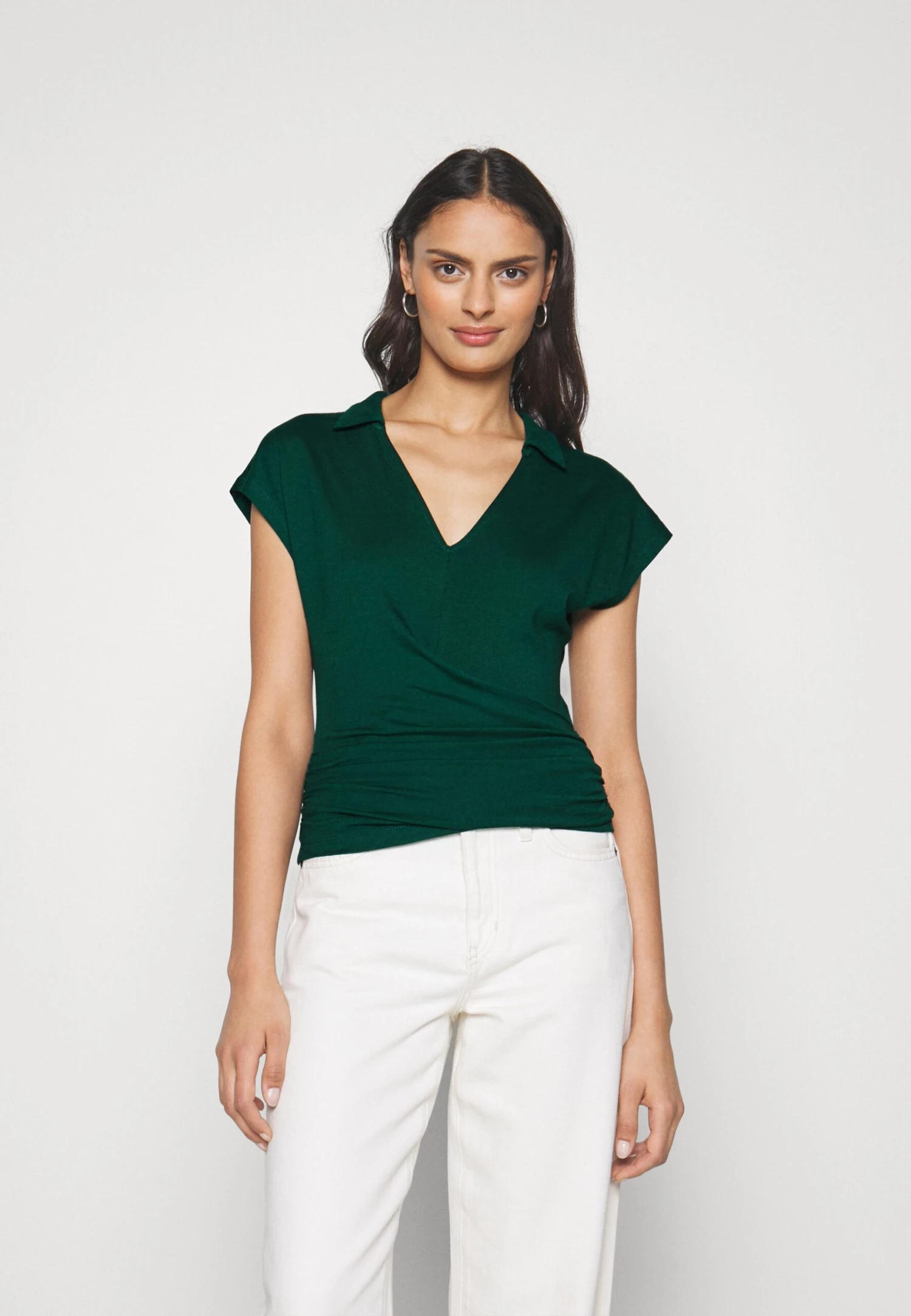 Anna Field Wrap Blouse- Blusa - Dark Green 3 Anna Field Wrap Blouse- Blusa - Dark Green