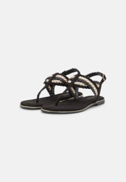 Anna Field Sandalias De Dedo - Black/Gold -Anna Field f93bd3a8f48b450094f559dcad7de6e8