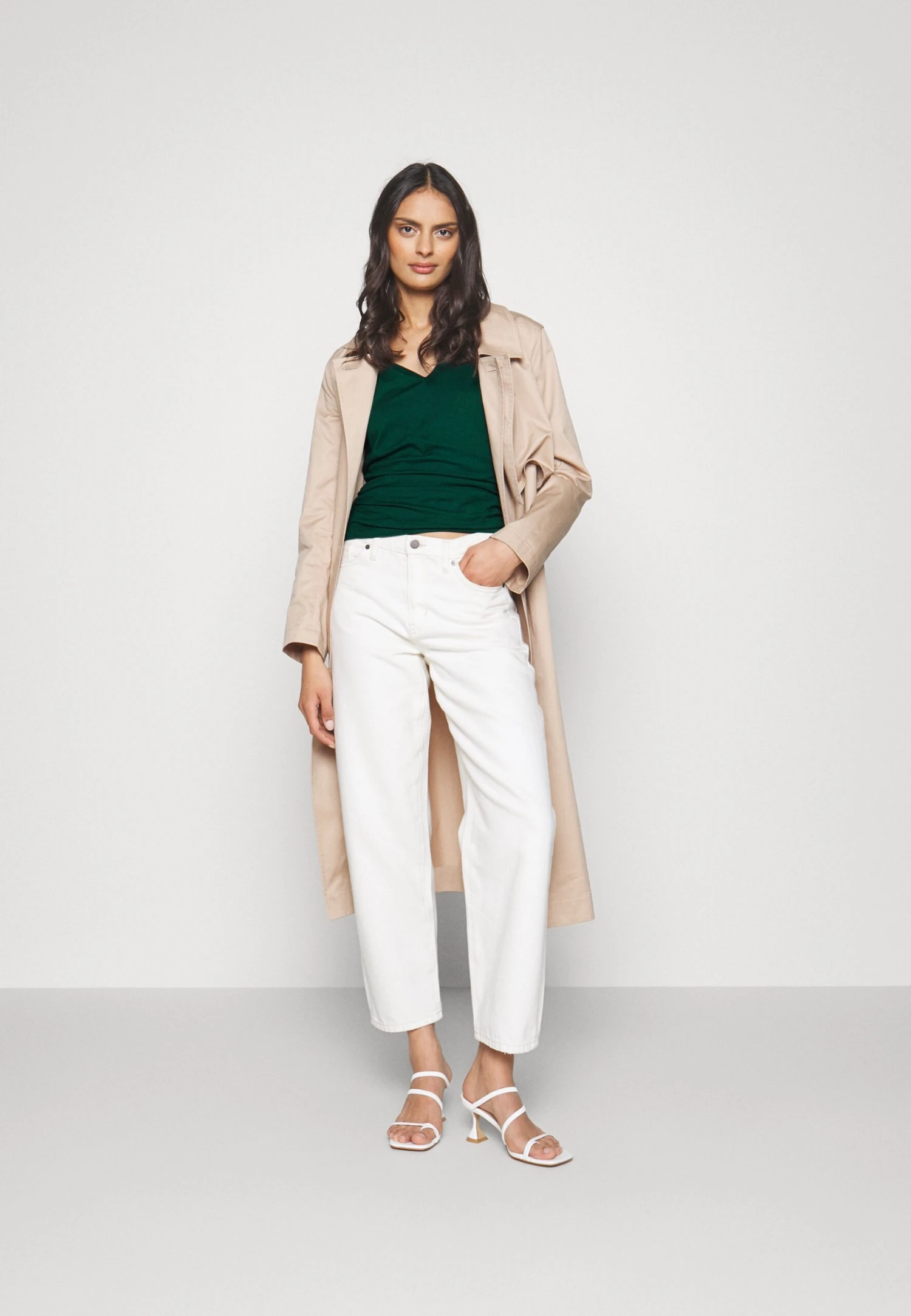 Anna Field Wrap Blouse- Blusa - Dark Green 4 Anna Field Wrap Blouse- Blusa - Dark Green - Imagen 2